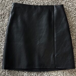 Black Pleather Skirt